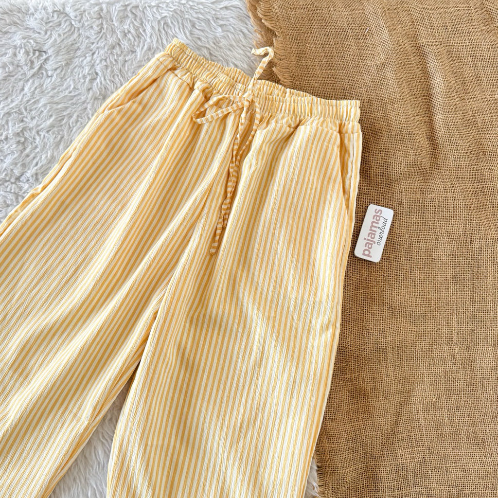 FLEUR | bubble gauze drawstring pants | PajamasOverload