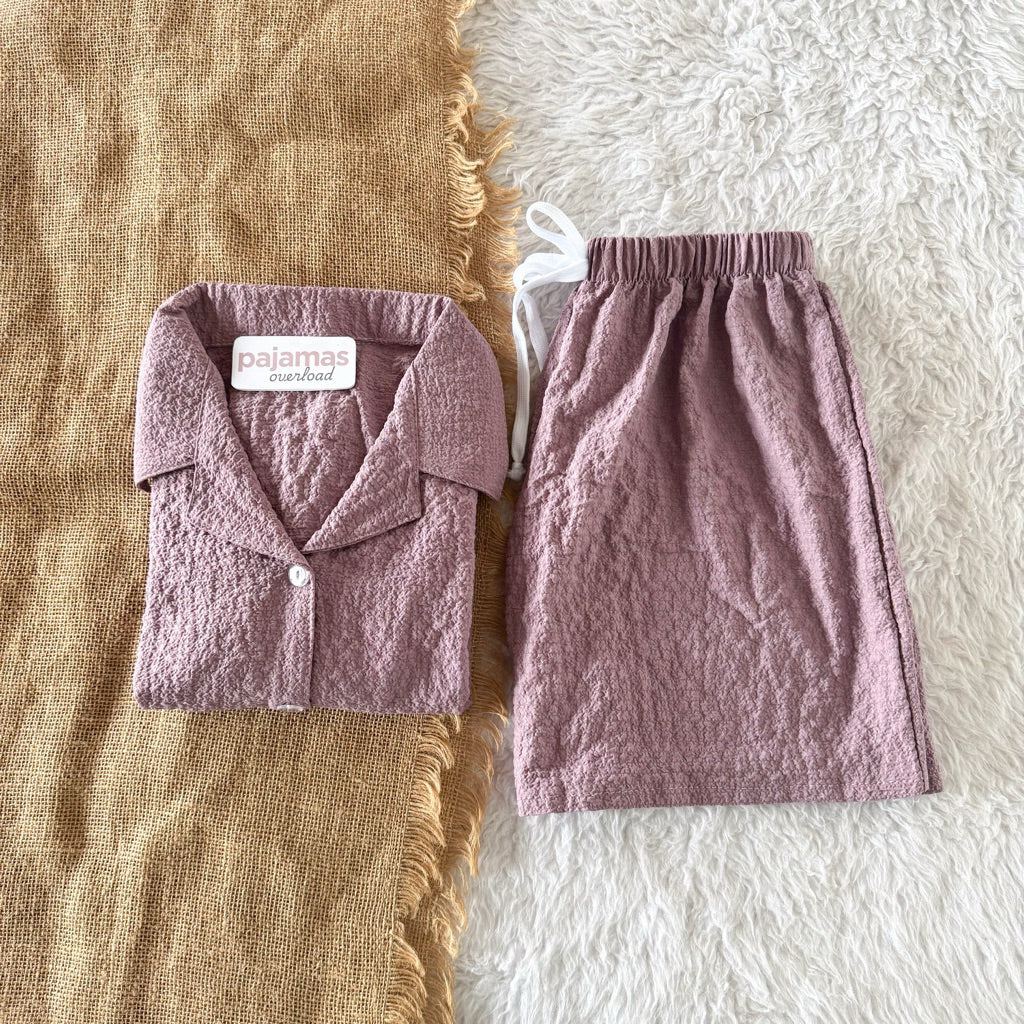 JOY | bubble gauze shortsleeves + shorts sleepwear set | PajamasOverload