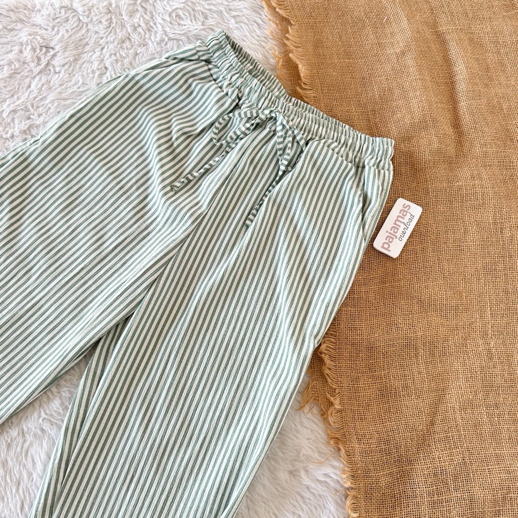 FLEUR | bubble gauze drawstring pants | PajamasOverload