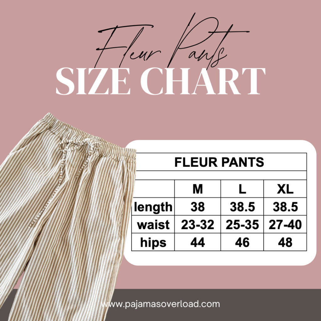 FLEUR | bubble gauze drawstring pants | PajamasOverload