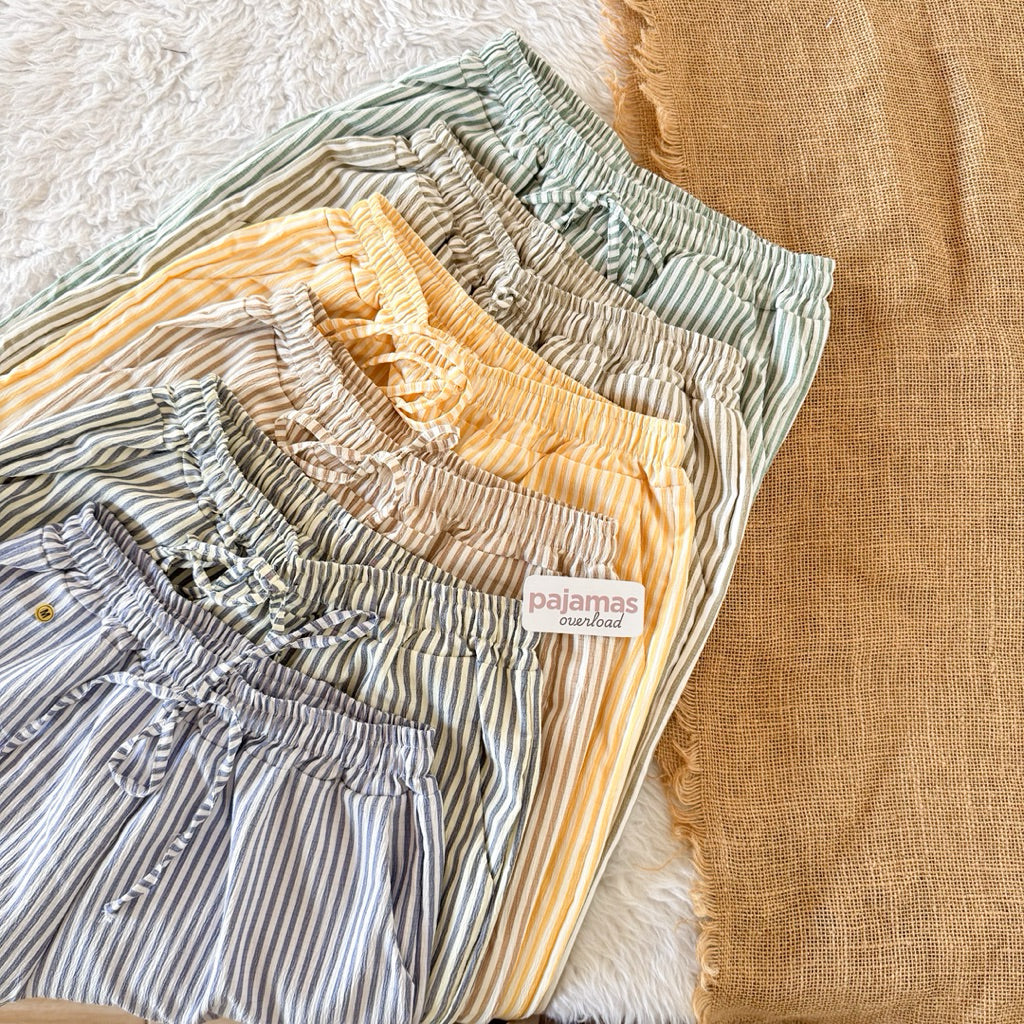 FLEUR | bubble gauze drawstring pants | PajamasOverload
