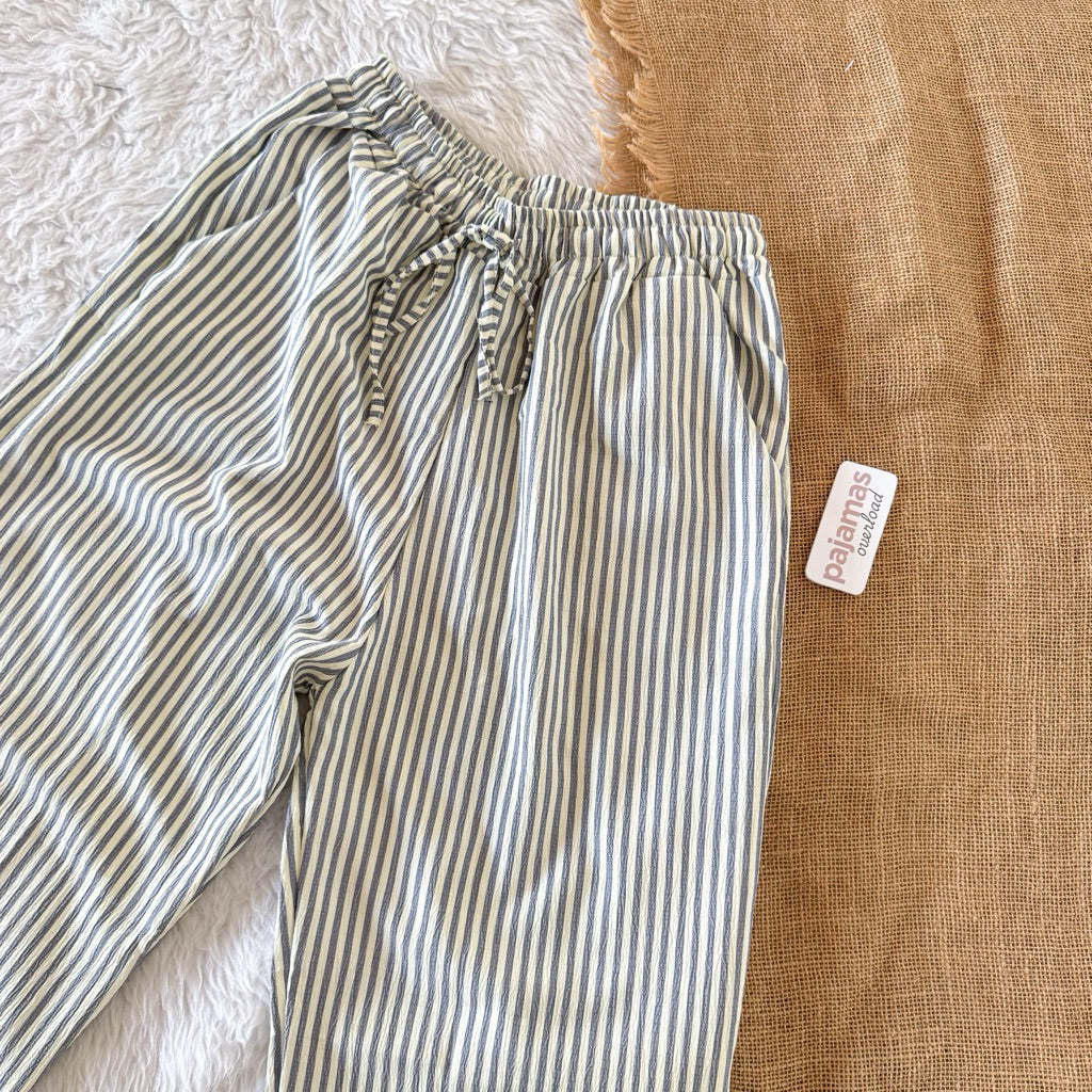 FLEUR | bubble gauze drawstring pants | PajamasOverload