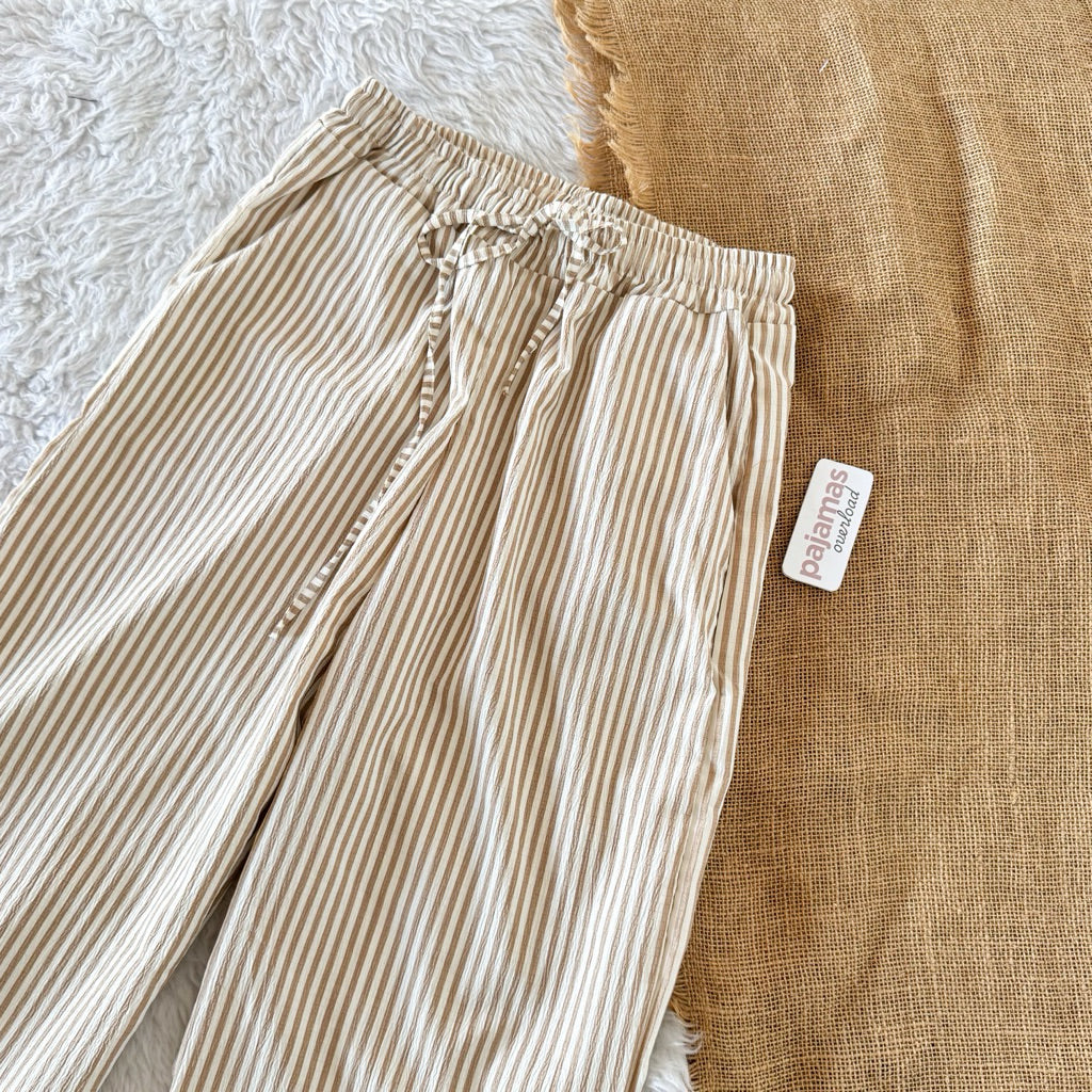 FLEUR | bubble gauze drawstring pants | PajamasOverload