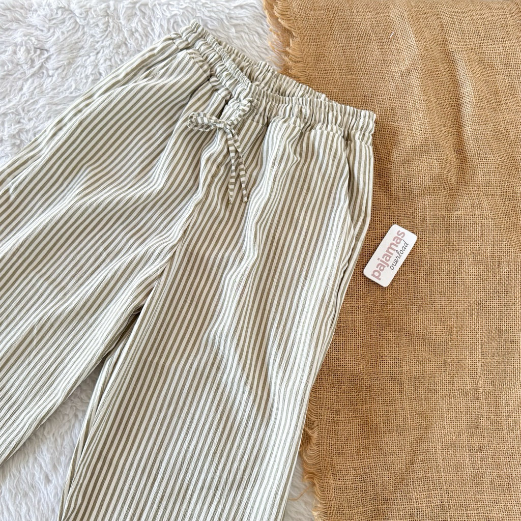 FLEUR | bubble gauze drawstring pants | PajamasOverload