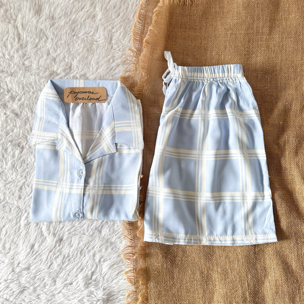 JOY LIMITED PRINT | challis/softlinen shortsleeves + shorts sleepwear pajama set | PajamasOverload
