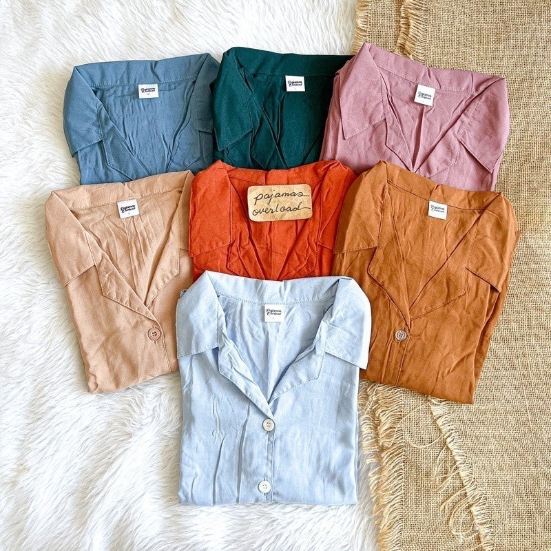 JOY | challis shortsleeves top + shorts sleepwear set | PajamasOverload