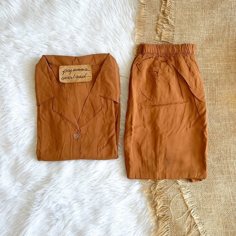 JOY | challis shortsleeves top + shorts sleepwear set | PajamasOverload