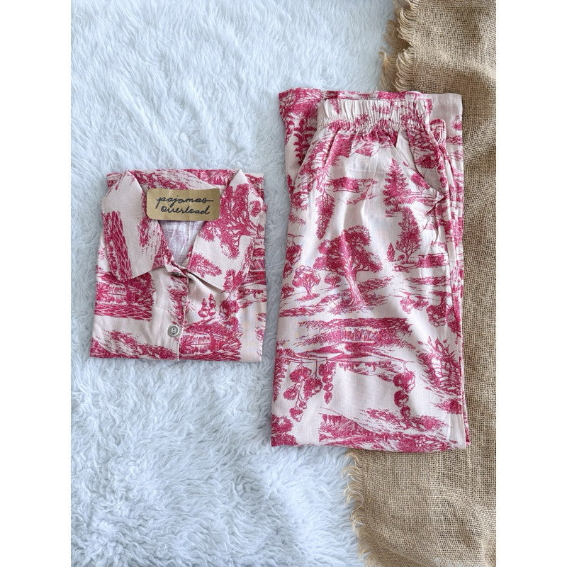 JULIANA PANTS | soft linen shortsleeves + shorts buttondown set | PajamasOverload