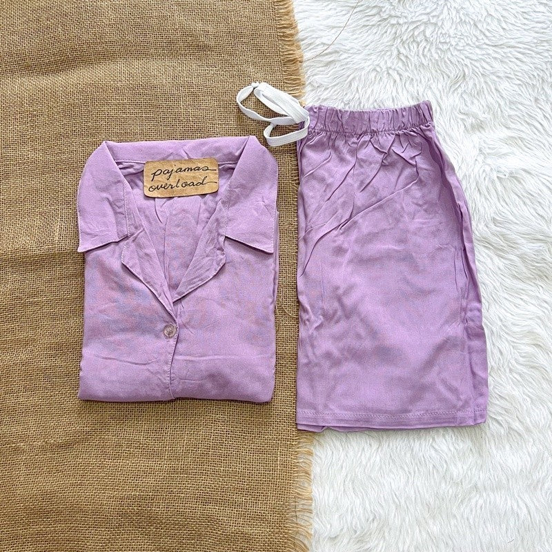 JOY | challis shortsleeves top + shorts sleepwear set | PajamasOverload