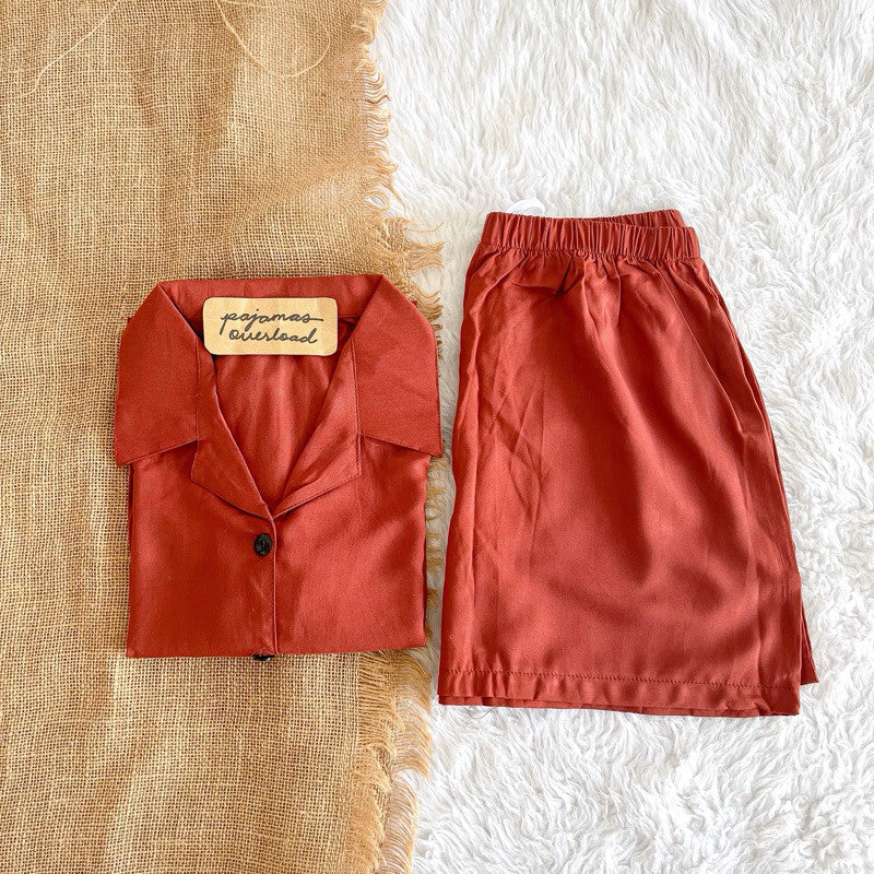 JOY | challis shortsleeves top + shorts sleepwear set | PajamasOverload