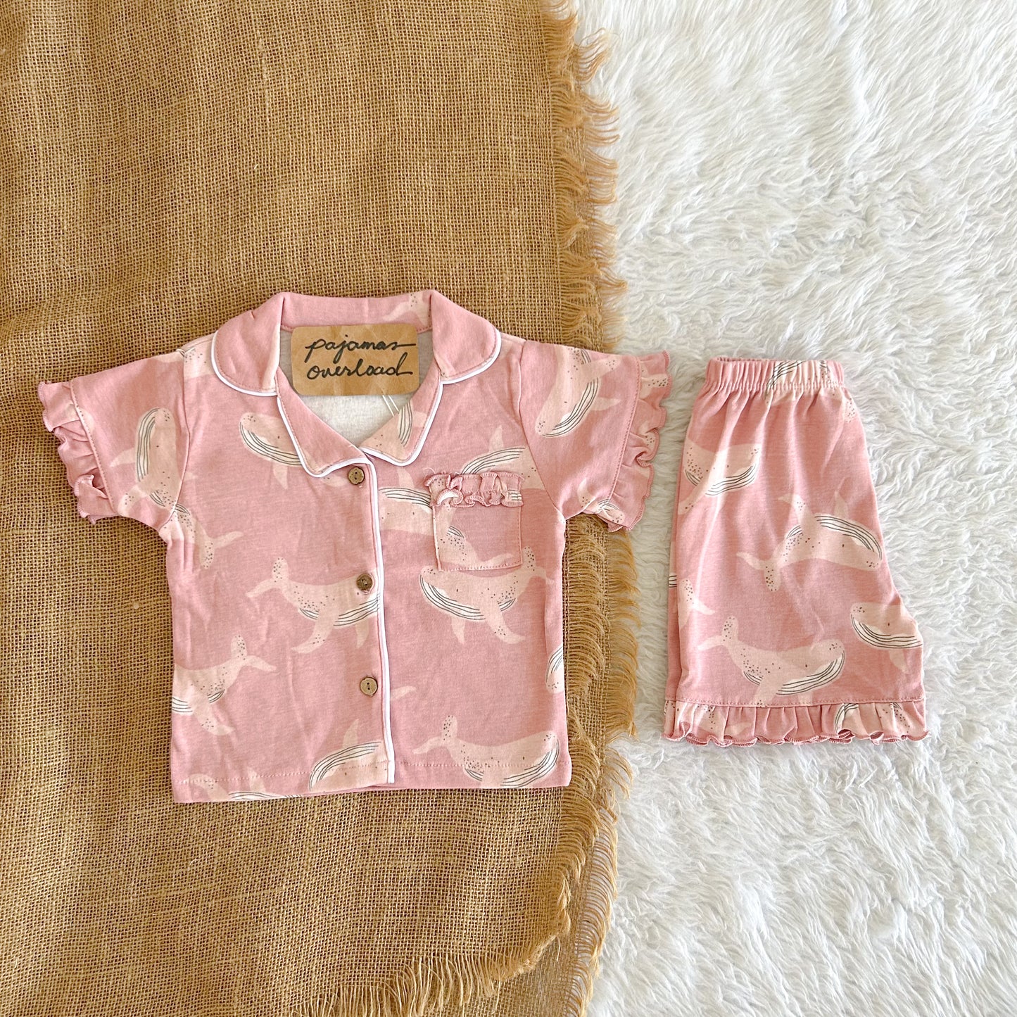 MARTHA KIDS | cotton shortsleeves + shorts sleepwear pajama set | PajamasOverload
