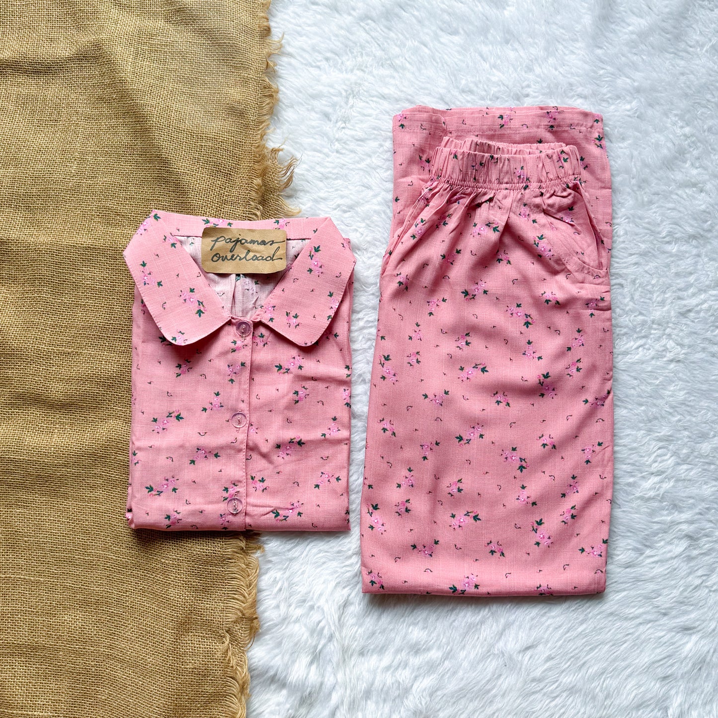 JULIANA PANTS | soft linen shortsleeves + shorts buttondown set | PajamasOverload