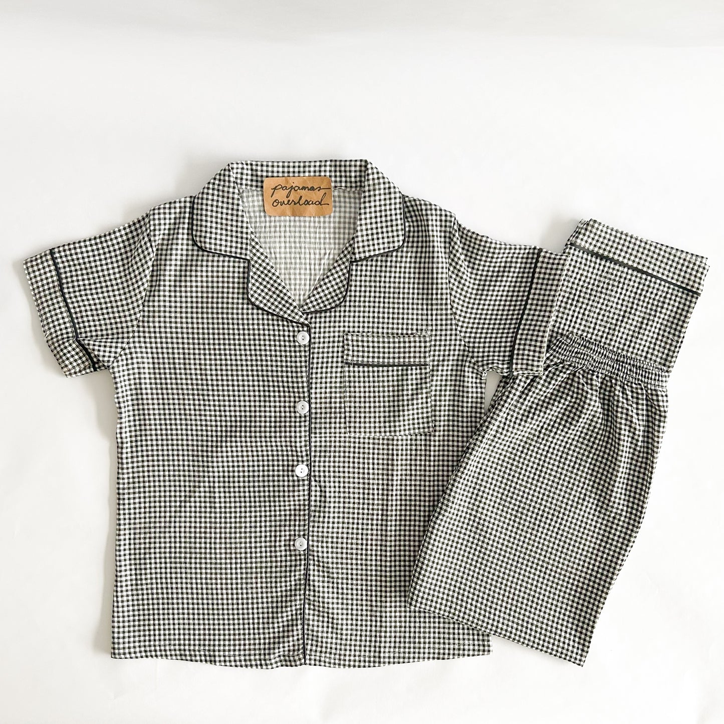 MIKE CRUMPLED | crumpled shortsleeves + pants sleepwear pajama set for MEN | PajamasOverload