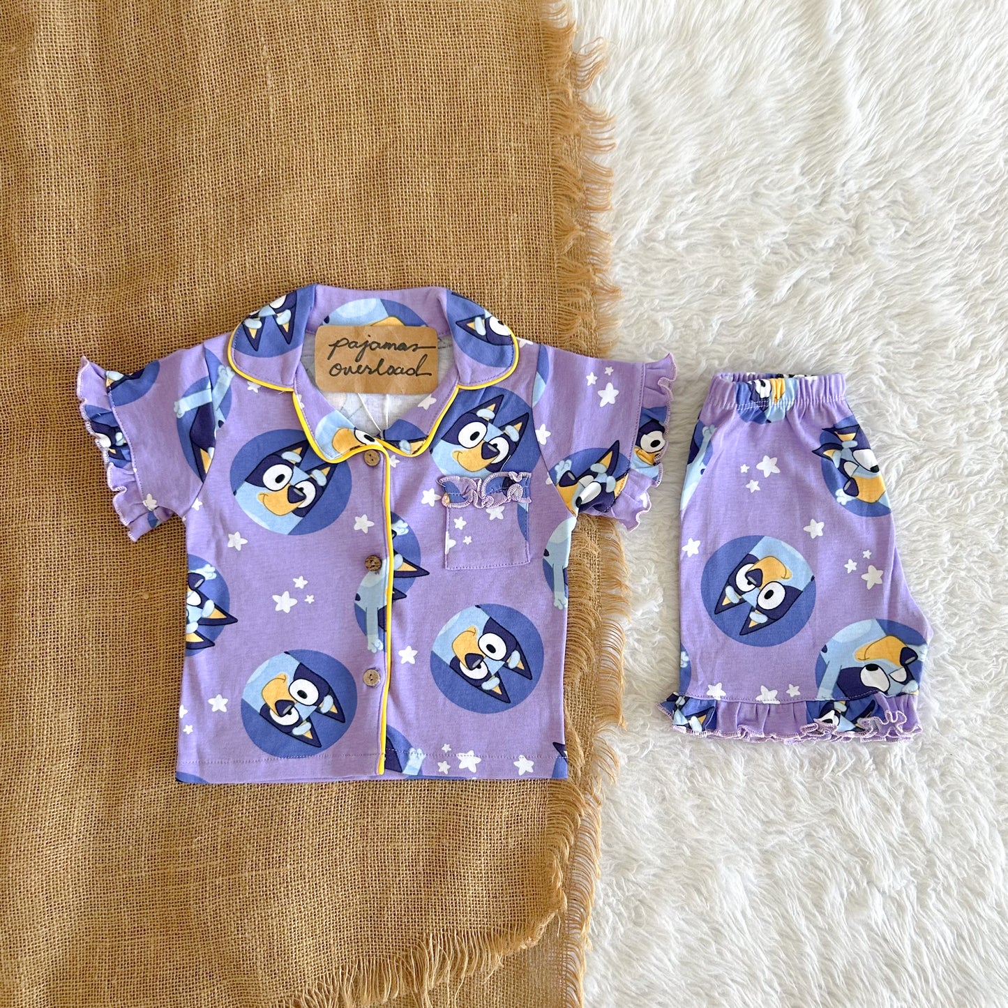 MARTHA KIDS | cotton shortsleeves + shorts sleepwear pajama set | PajamasOverload