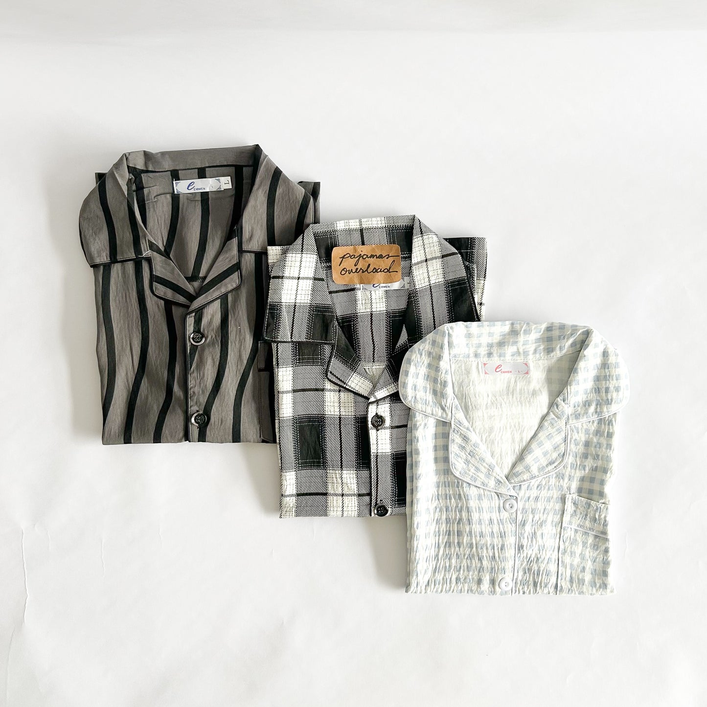 MIKE CRUMPLED | crumpled shortsleeves + pants sleepwear pajama set for MEN | PajamasOverload