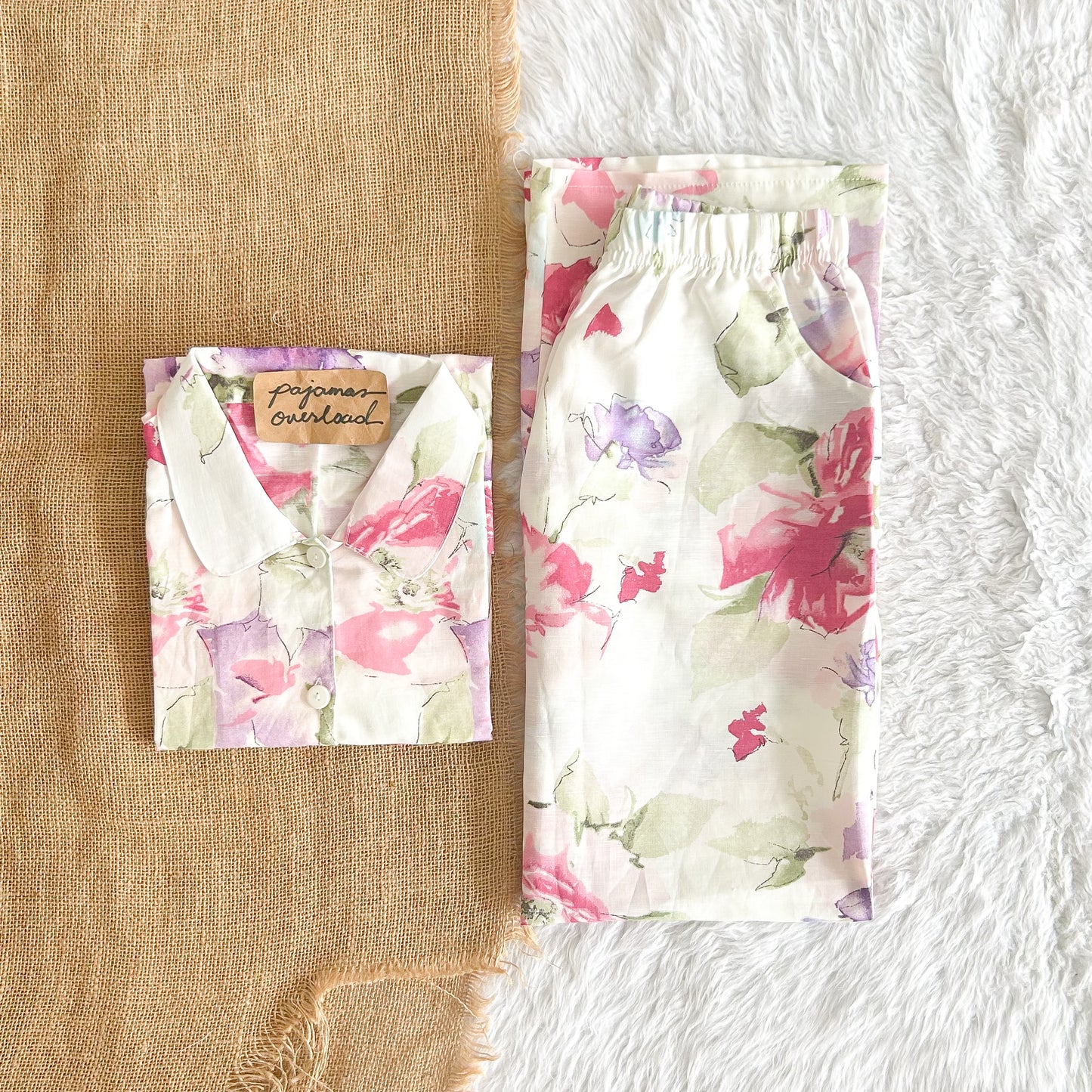 JULIANA PANTS | soft linen shortsleeves + pants buttondown set | PajamasOverload