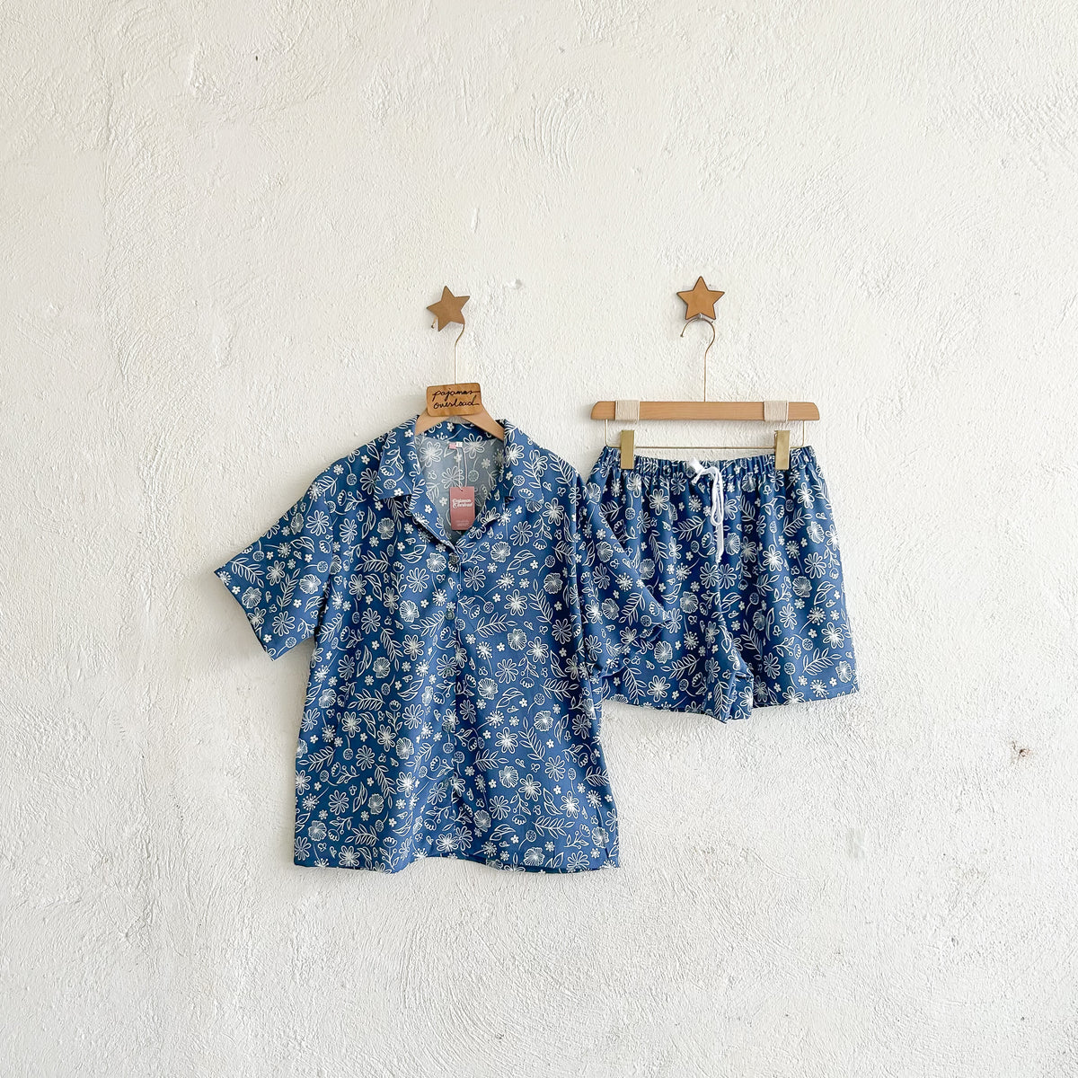 JOY LIMITED PRINT | challis/softlinen shortsleeves + shorts sleepwear pajama set | PajamasOverload
