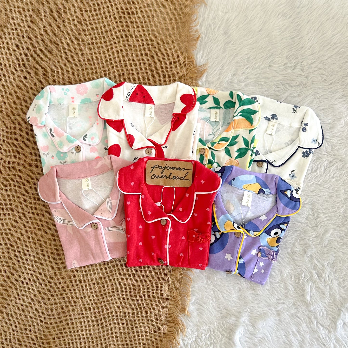 MARTHA KIDS | cotton shortsleeves + shorts sleepwear pajama set | PajamasOverload