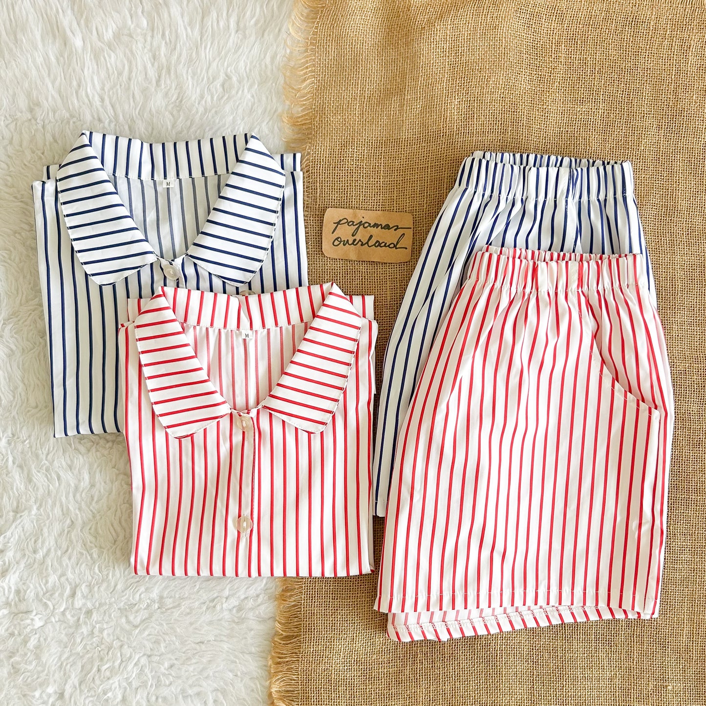 JULIANA | koreanwoven/twill shortsleeves + shorts buttondown set | PajamasOverload