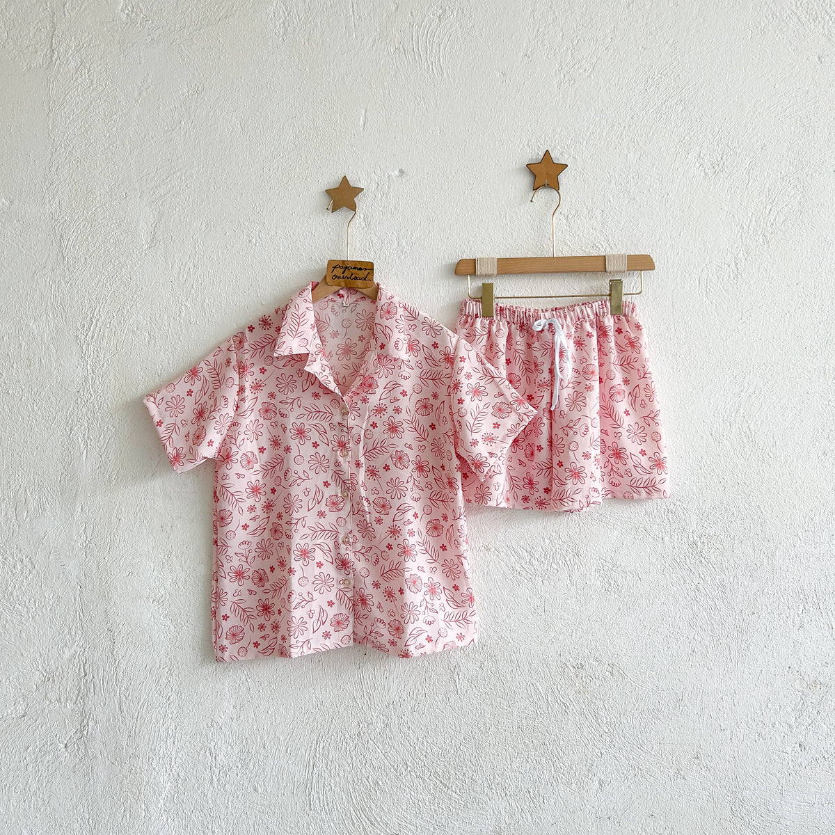 JOY LIMITED PRINT | challis/softlinen shortsleeves + shorts sleepwear pajama set | PajamasOverload