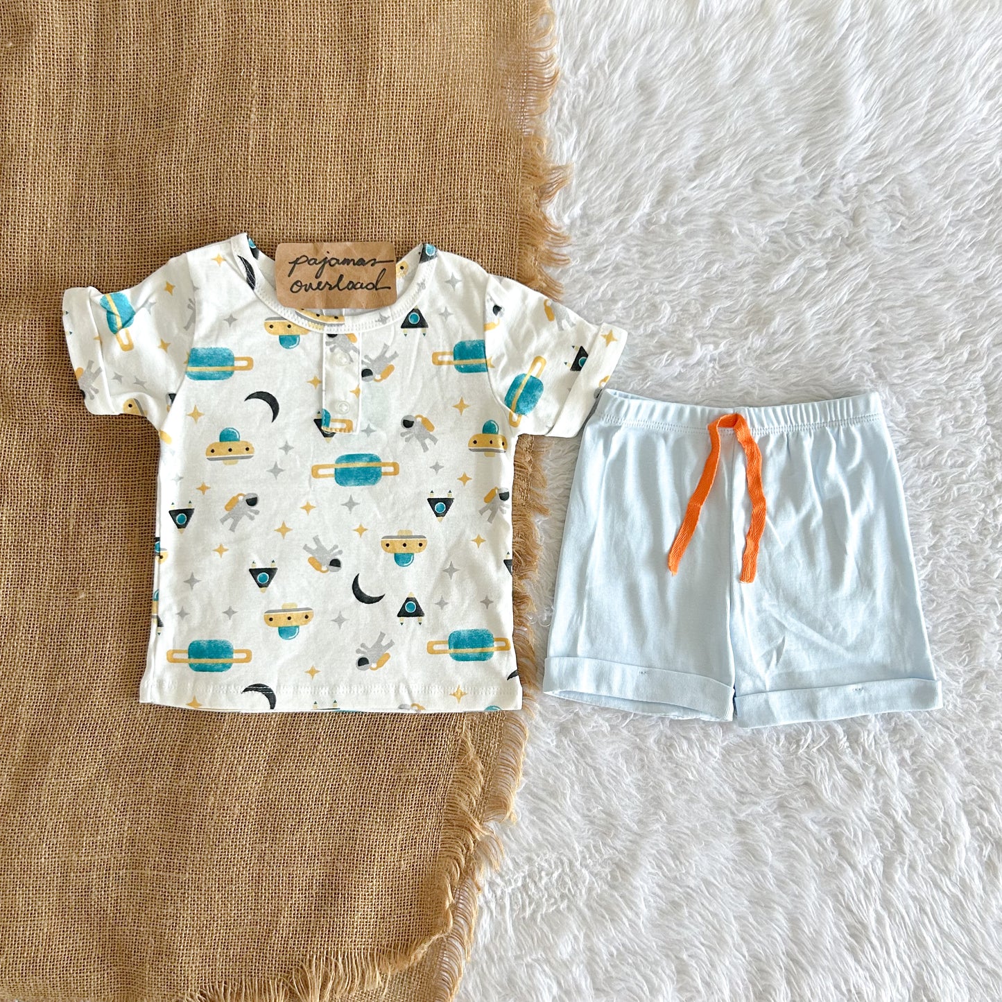 RYGEL KIDS | cotton shortsleeves top + shorts sleepwear pajama set | PajamasOverload