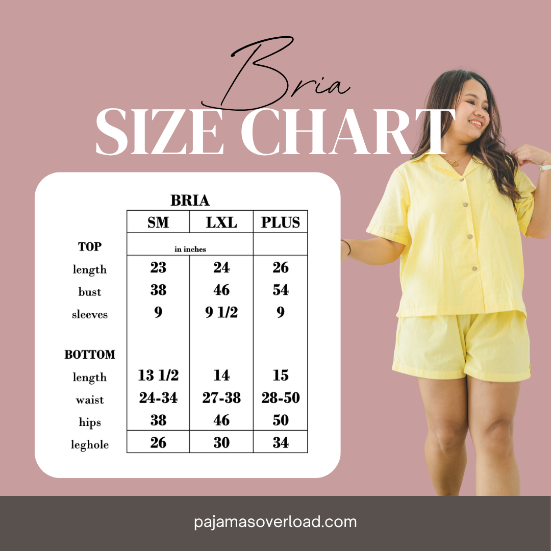 BRIA | premium cotton linen shortsleeves top + shorts sleepwear set | PajamasOverload