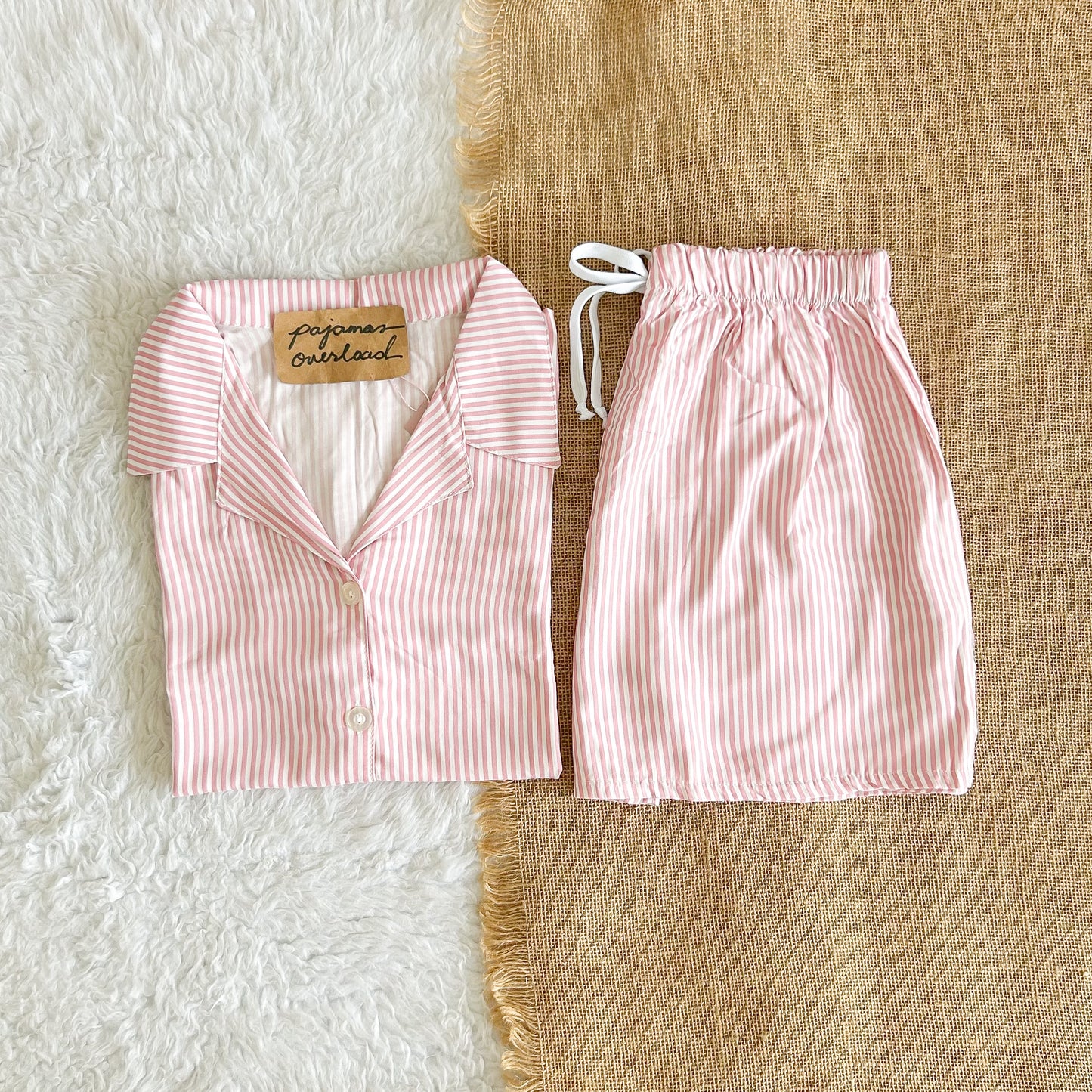 JOY LIMITED PRINT | challis/softlinen shortsleeves + shorts sleepwear pajama set | PajamasOverload