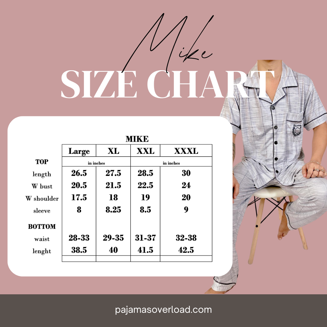 MIKE | polycotton pajama set for men | PajamasOverload