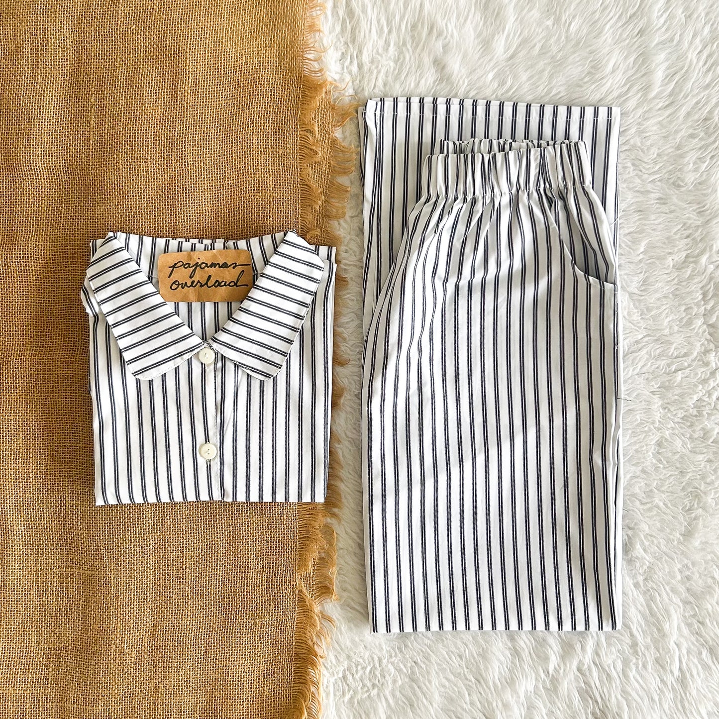 JULIANA PANTS | soft linen shortsleeves + pants buttondown set | PajamasOverload