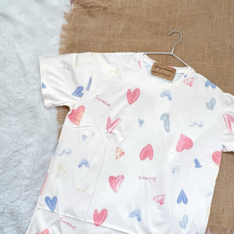 LOU | polycotton tshirt sleepwear dress | PajamasOverload