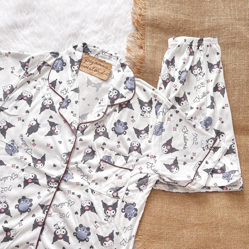 CHANDLER | polycotton short sleeves + shorts pajamas | PajamasOverload