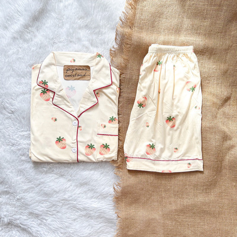 CHANDLER | polycotton shortsleeves + shorts pajama set | PajamasOverload