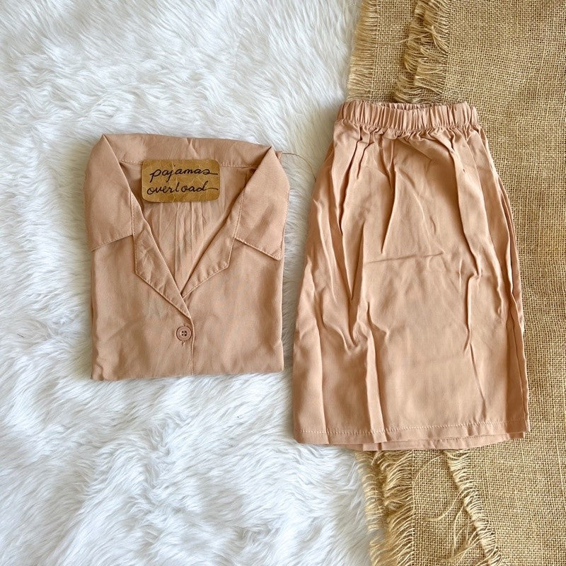 JOY | challis shortsleeves top + shorts sleepwear set | PajamasOverload