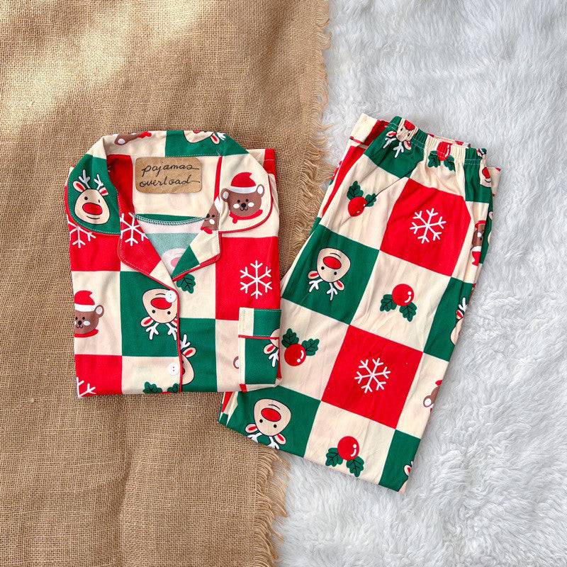 CHRISTMAS PANTS | polycotton shortsleeves + pants pajama set | PajamasOverload