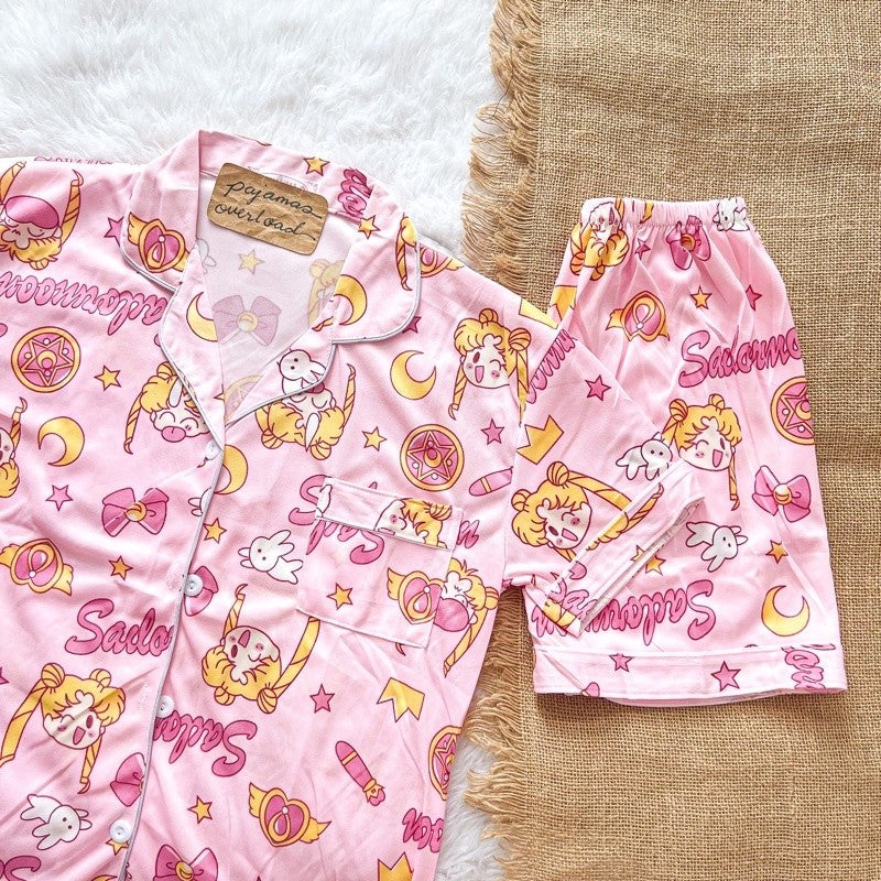 CHANDLER | polycotton short sleeves + shorts pajamas | PajamasOverload