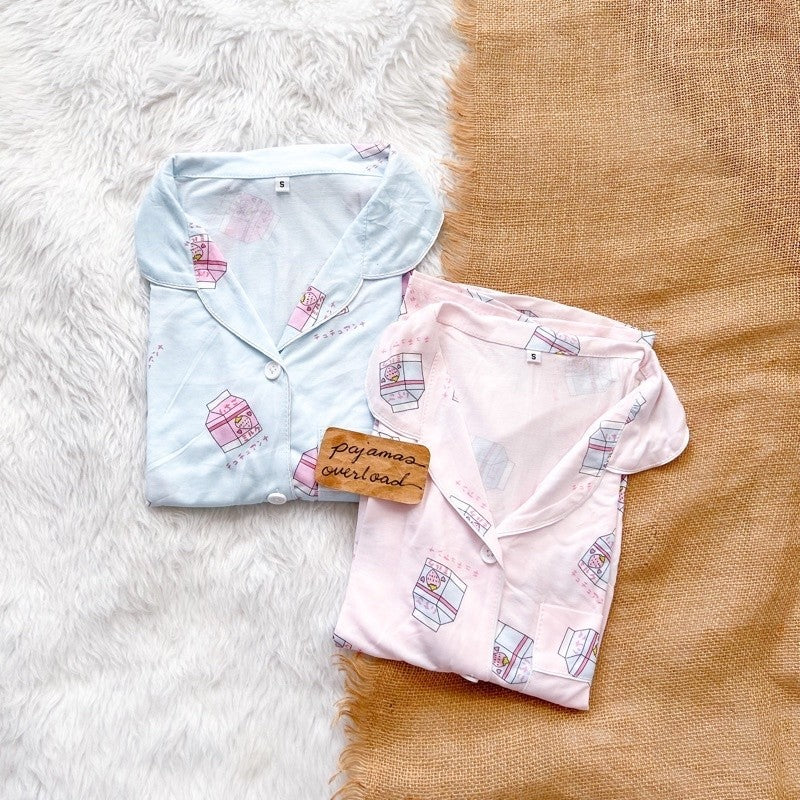 ZEUS | cotton jersey shortsleeves + shorts sleepwear pajama set | PajamasOverload