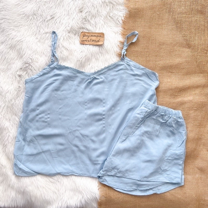 BLAIRE | challis sleeveless cami top + sexy shorts sleepwear set | PajamasOverload