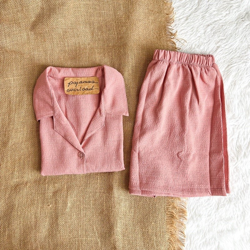 JOY | bubble gauze shortsleeves + shorts sleepwear set | PajamasOverload