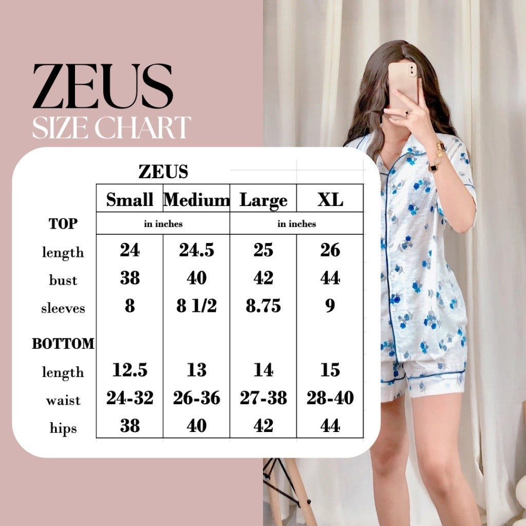 ZEUS | cotton jersey shortsleeves + shorts sleepwear pajama set | PajamasOverload