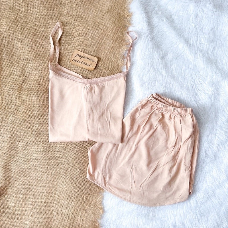 BLAIRE | challis sleeveless cami top + sexy shorts sleepwear set | PajamasOverload