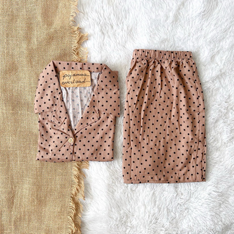 JOY LIMITED PRINT | challis/softlinen shortsleeves + shorts sleepwear pajama set | PajamasOverload