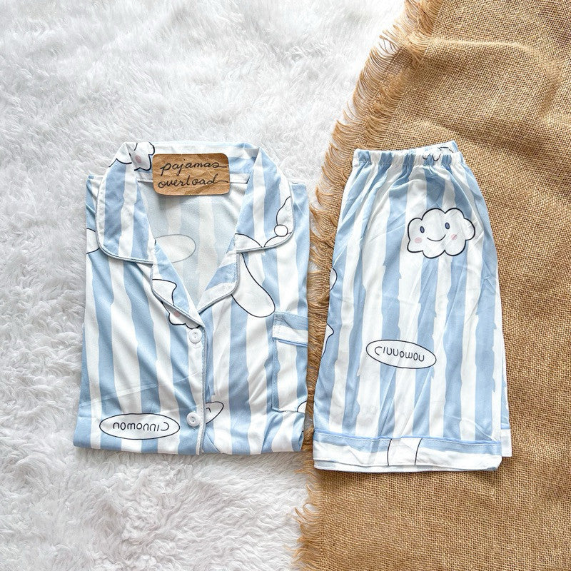 CHANDLER | polycotton short sleeves + shorts pajamas | PajamasOverload