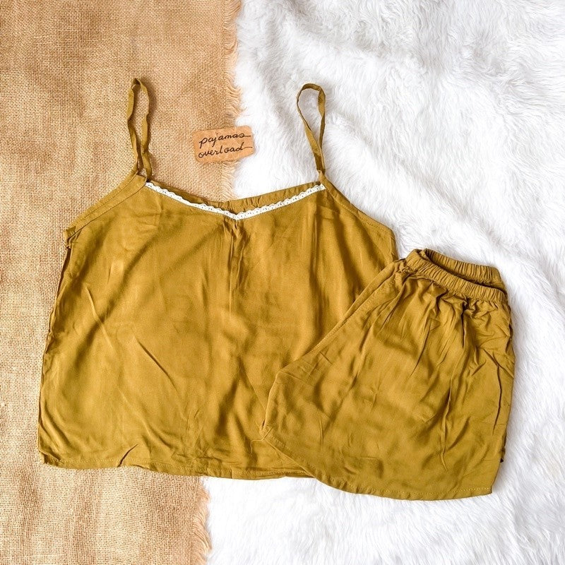 BLAIRE | challis sleeveless cami top + sexy shorts sleepwear set | PajamasOverload