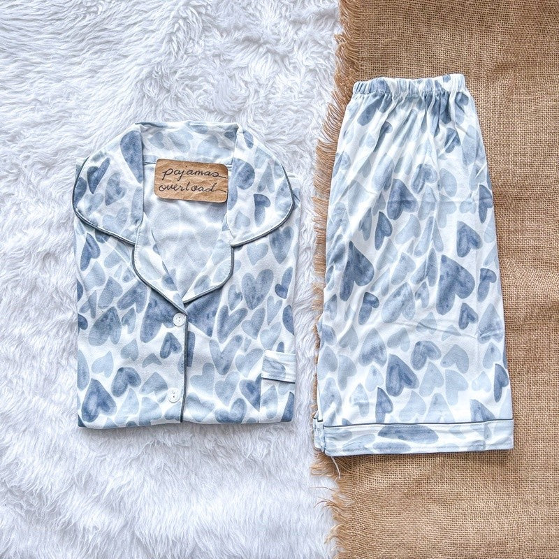 CHANDLER | polycotton shortsleeves + shorts sleepwear pajama set | PajamasOverload