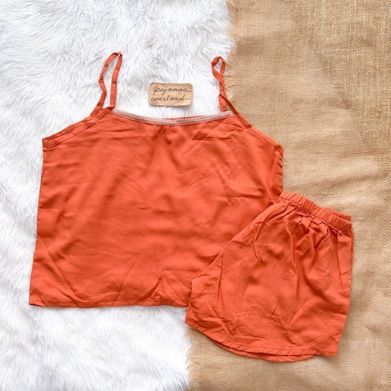 BLAIRE | challis sleeveless cami top + sexy shorts sleepwear set | PajamasOverload