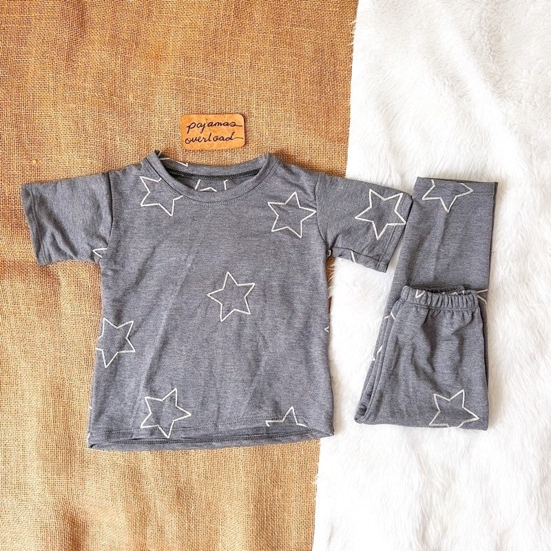 CAEL KIDS | unisex tshirt + pants pajama sleepwear set | PajamasOverloadKids