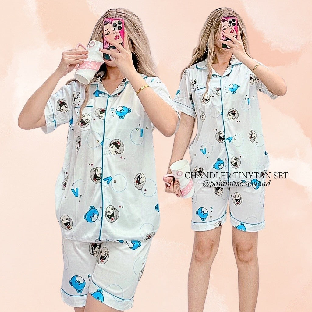 CHANDLER BTS | polycotton shortsleeves + shorts sleepwear pajama set | Pajamas Overload