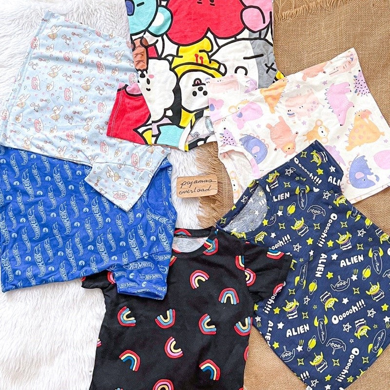 CAEL KIDS 2 | unisex tshirt + pants sleepwear pajama set | PajamasOverloadKids