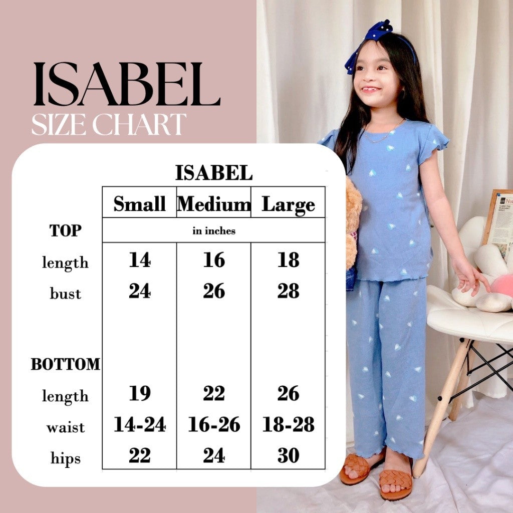 ISABEL KIDS | korean knit butterfly sleeves top + pants pajama sleepwear set | PajamasOverloadKids