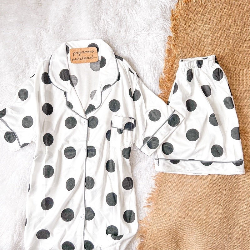 CHANDLER  | polycotton shortsleeves + shorts pajama sleepwear set | PajamasOverload